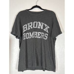 Banner '47 Bronx Bombers Graphic Tee Gray Grey MLB New York NYC Baseball Medium